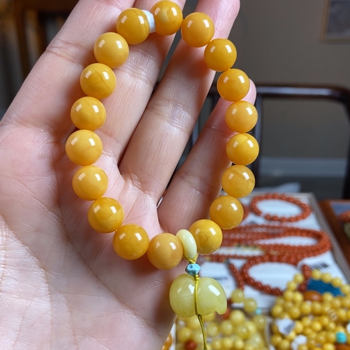 琥珀手链未镶嵌蜜蜡手串10