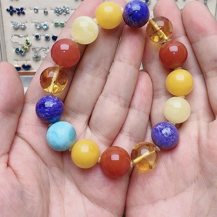 查罗石手串未镶嵌手链多宝