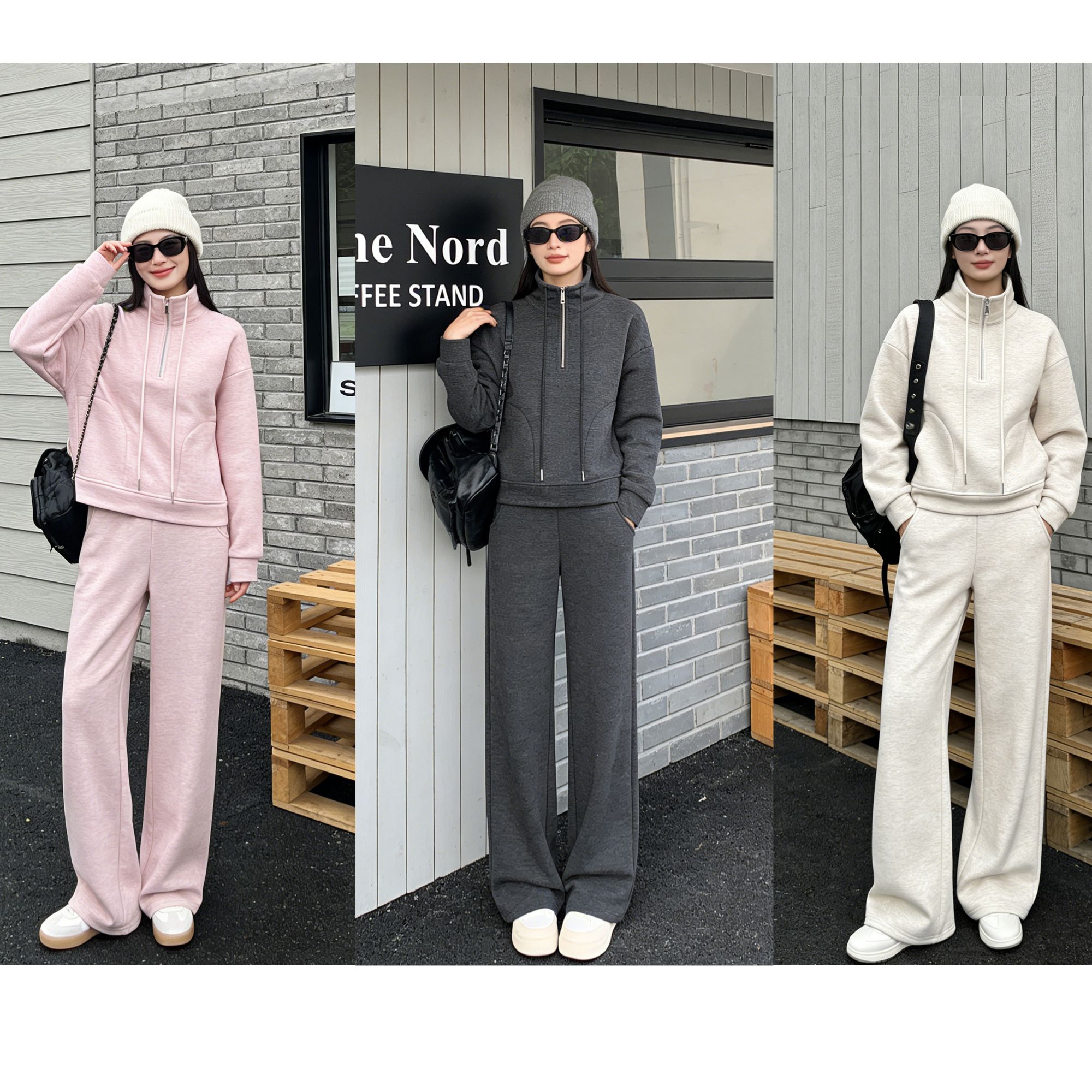 「羊毛蚕丝小暖炉」2026新款慵懒时尚休闲套装JY1038A/ZK