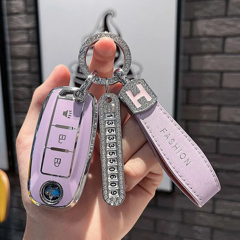 【启辰】钥匙套 带钻金边 汽车保护壳t60ev包t70扣t90m50v女d60