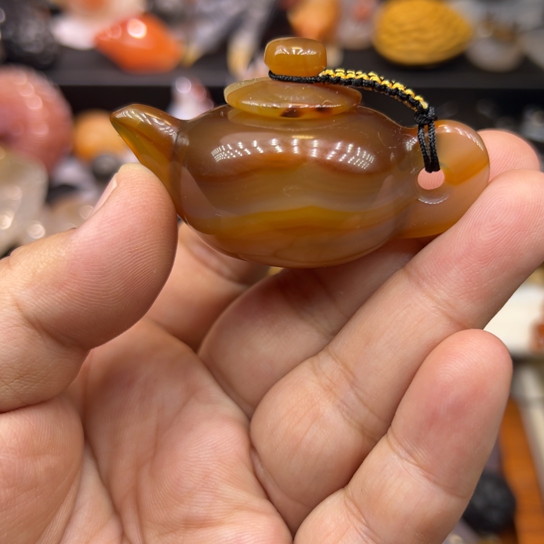 玛瑙/玉髓未镶嵌手玩摆件