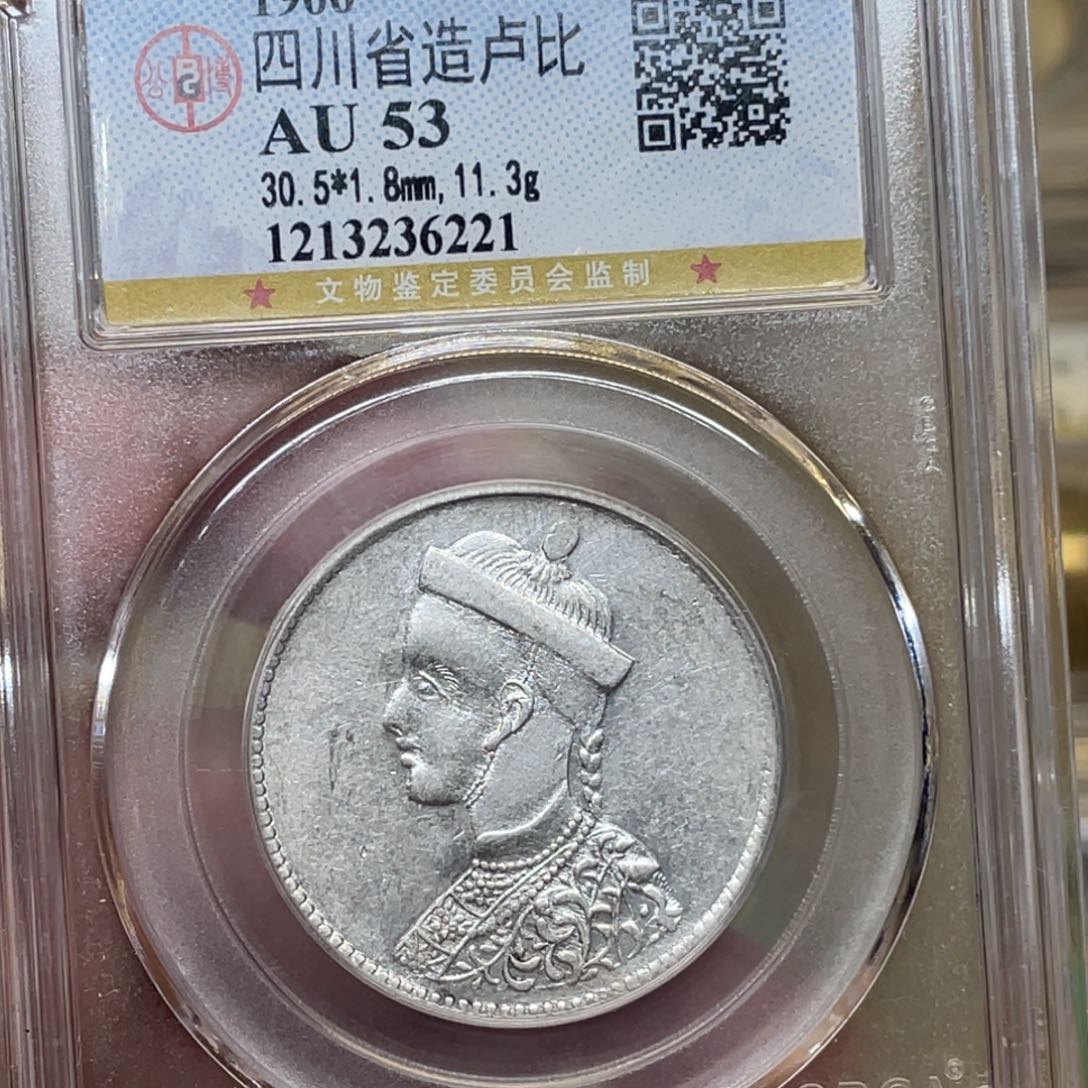 银古钱币一枚图片品相