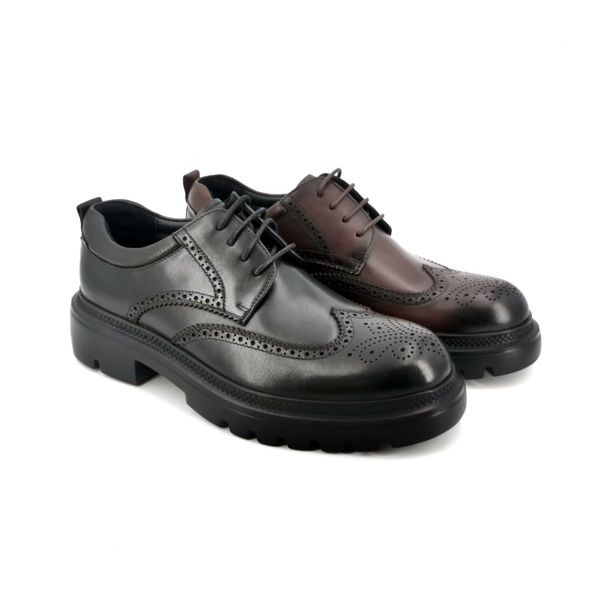 KANGNAI/康奈11247044尊享舒适英伦风布洛克头层牛皮商务正装皮鞋