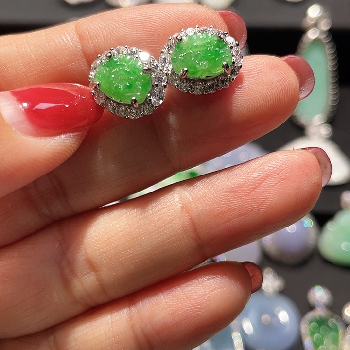 翡翠银S925镶嵌颈饰