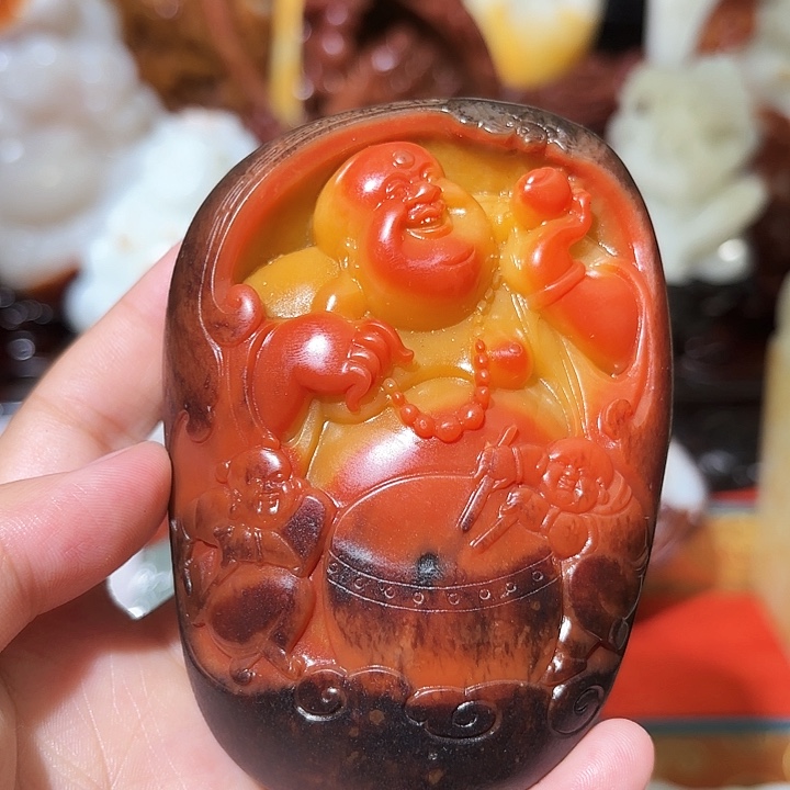 和田玉未镶嵌把件