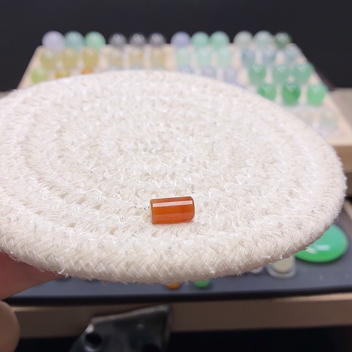 翡翠未镶嵌手链10.1/5.6满色桶珠