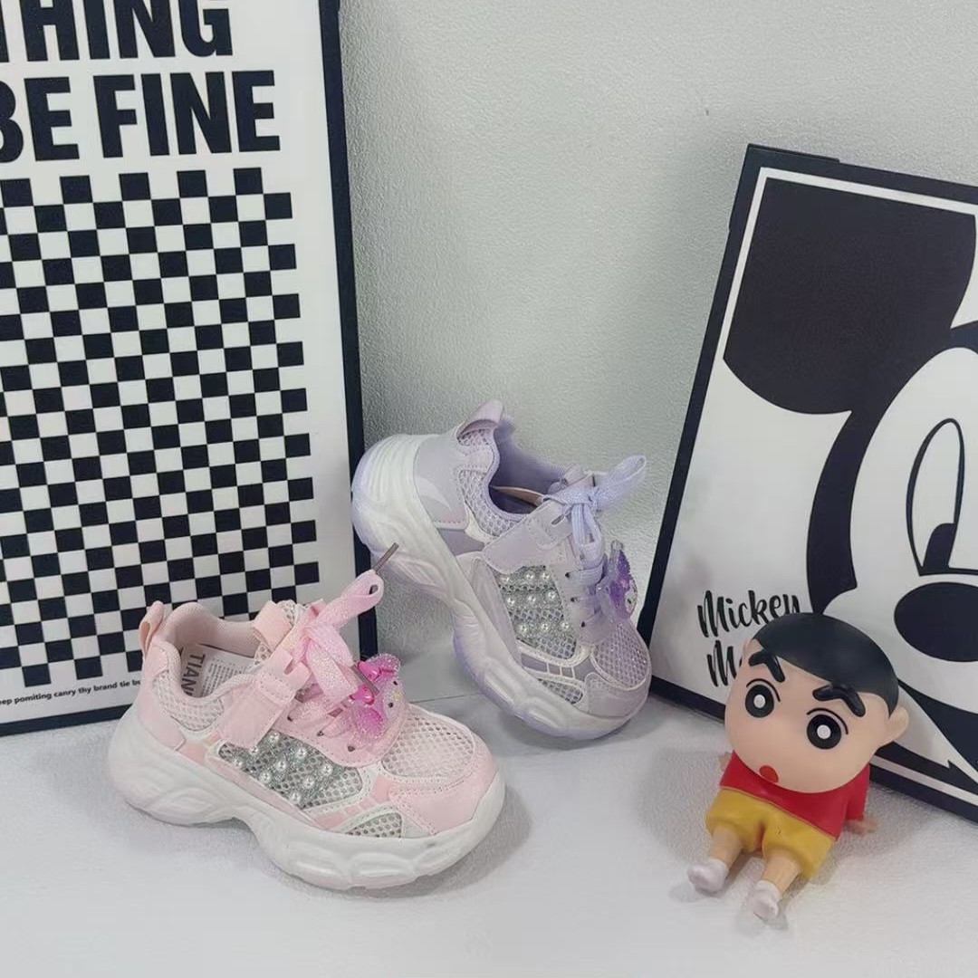 （童鞋）天然宝贝27-31码女小童单网鞋