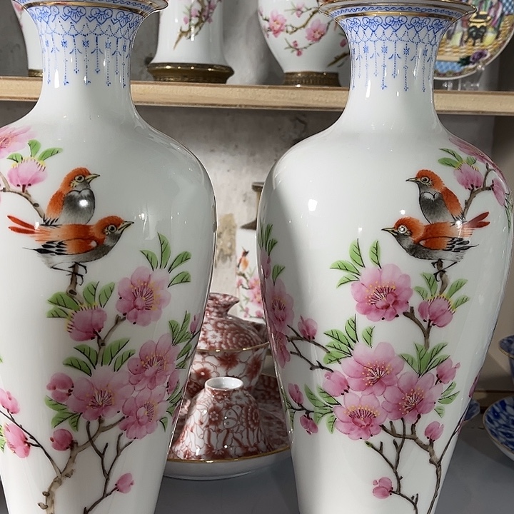 观***！景德镇陶瓷花瓶1对