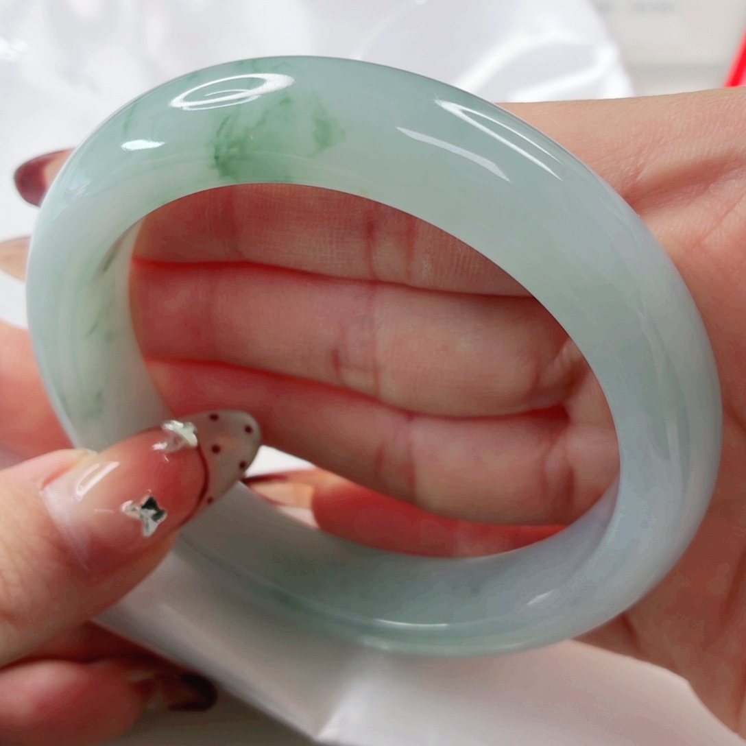 翡翠未镶嵌手镯58.8x450