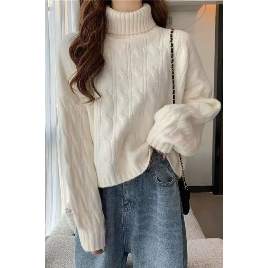 【安小姐优选】3151-32冬季针织连衣裙长袖高级感时尚大衣内搭毛