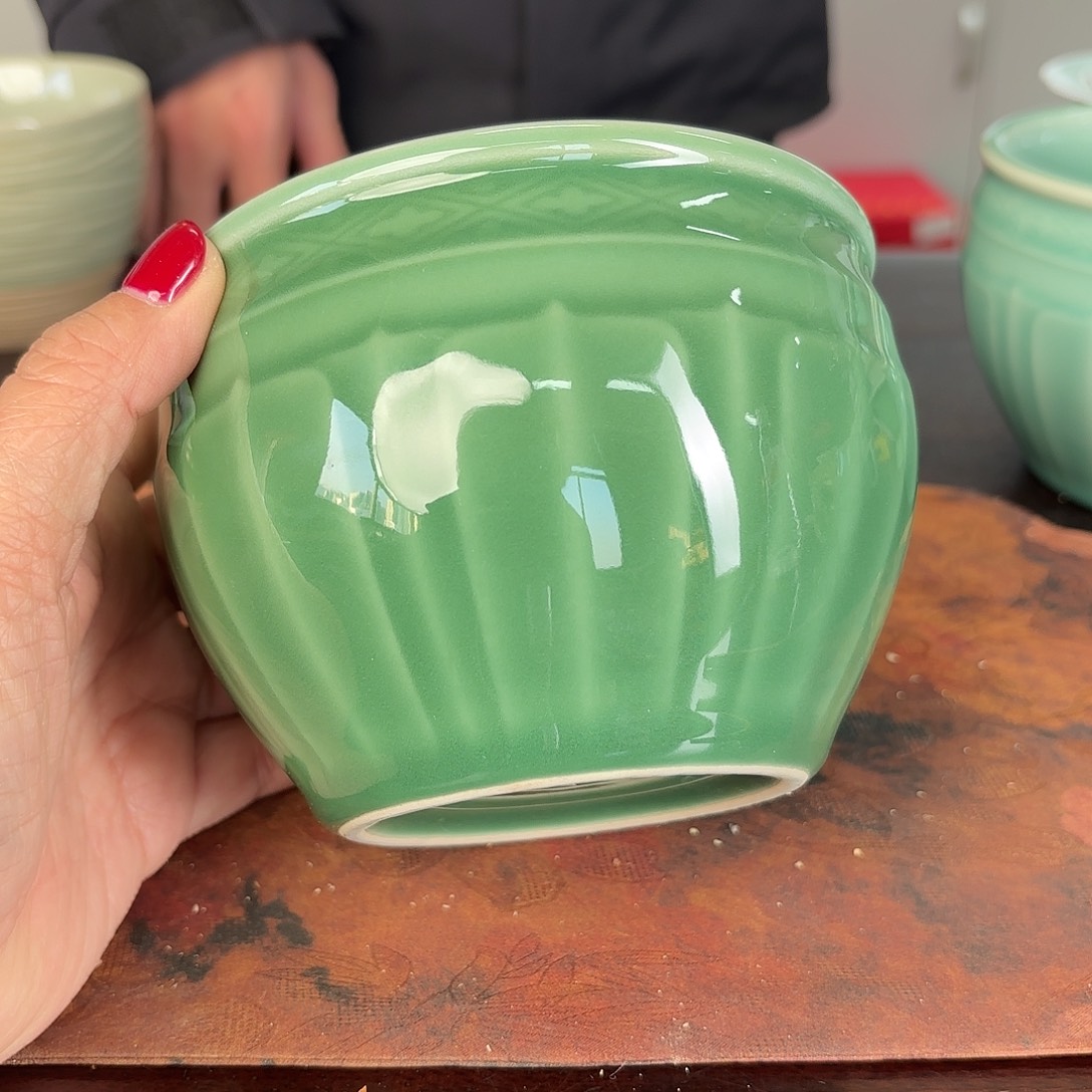 龙泉云间青瓷小米茶器