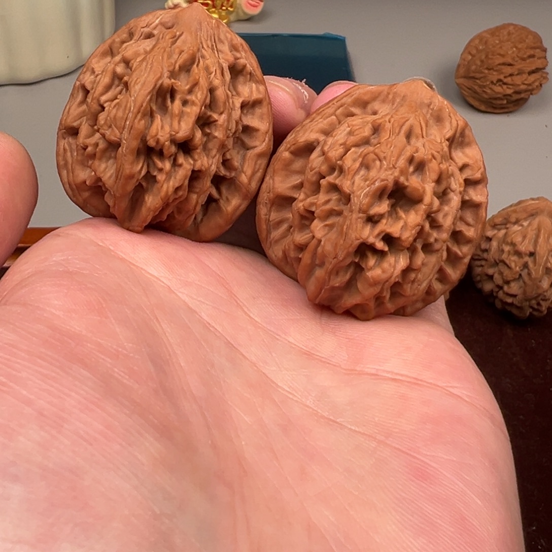 文玩核桃把件39大➕虎头