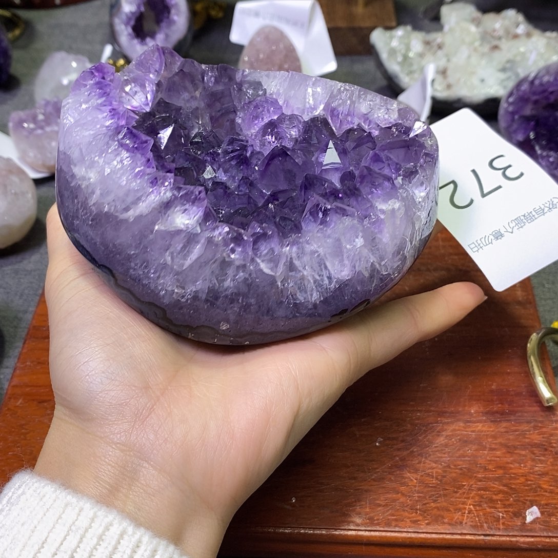 紫晶珠宝半成品未镶嵌