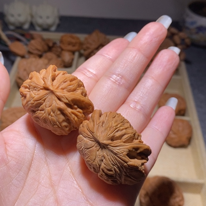 把件文玩核桃蛇头异形