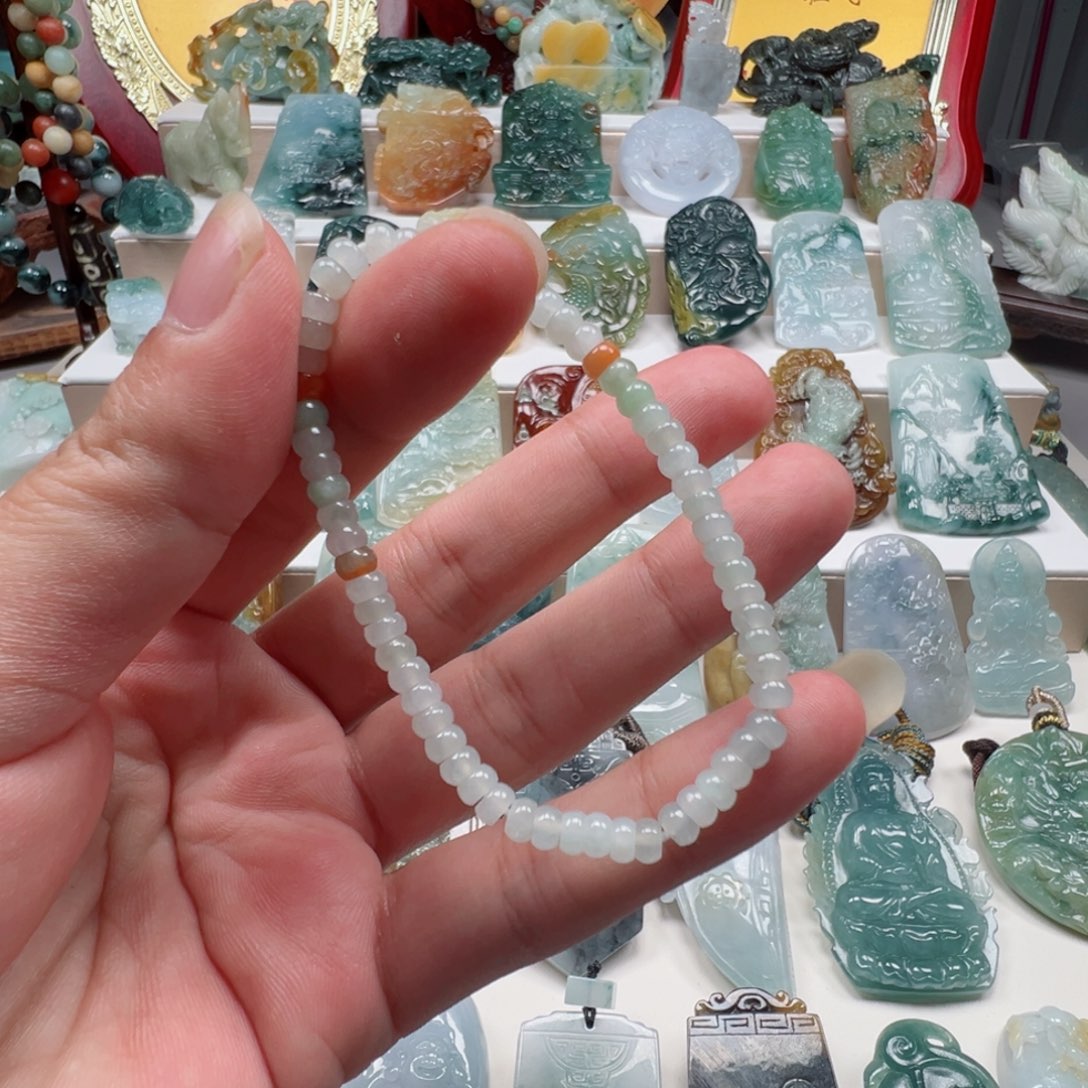 翡翠未镶嵌颈饰天然