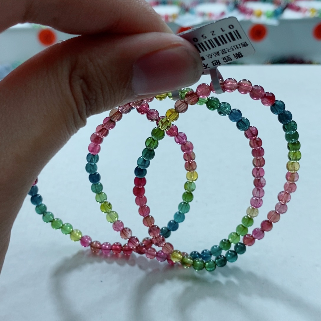 碧玺手链未镶嵌多样性发一条