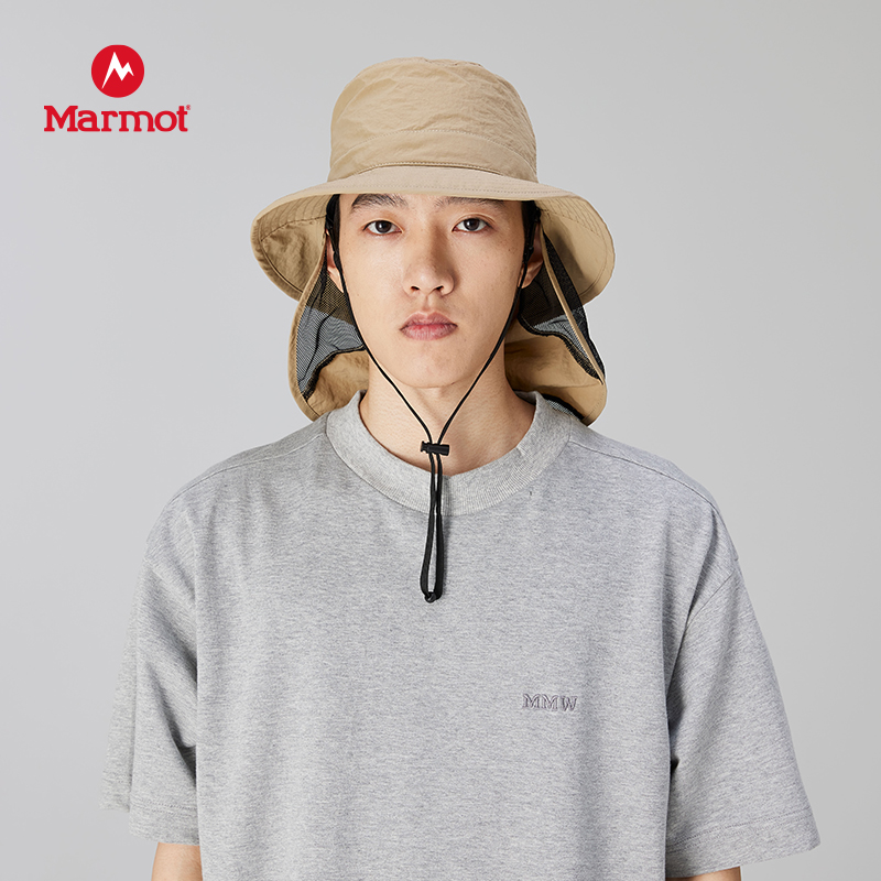 MARMOT土拨鼠SunShade 速干透气太阳春秋休闲轻量透气遮阳帽弯檐