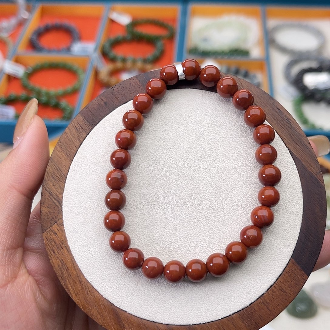 南红玛瑙未镶嵌手串A9卡7