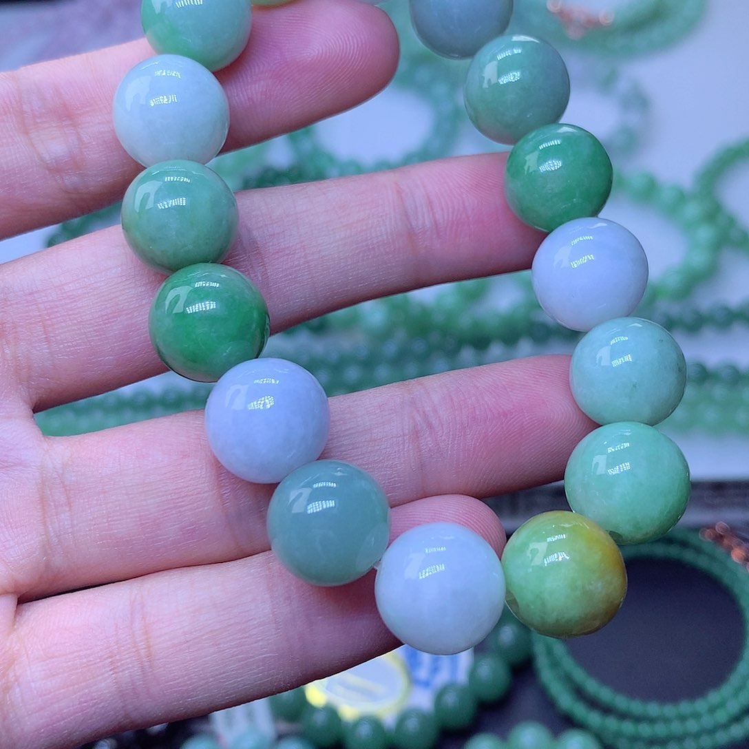 翡翠未镶嵌毛衣链