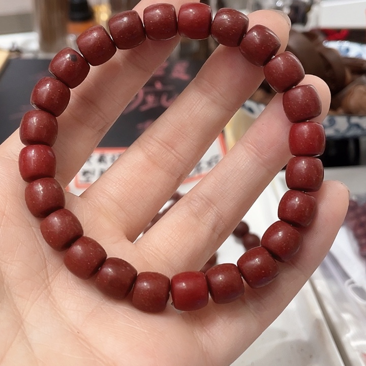 泥塑合香珠红麝老型0.9单圈