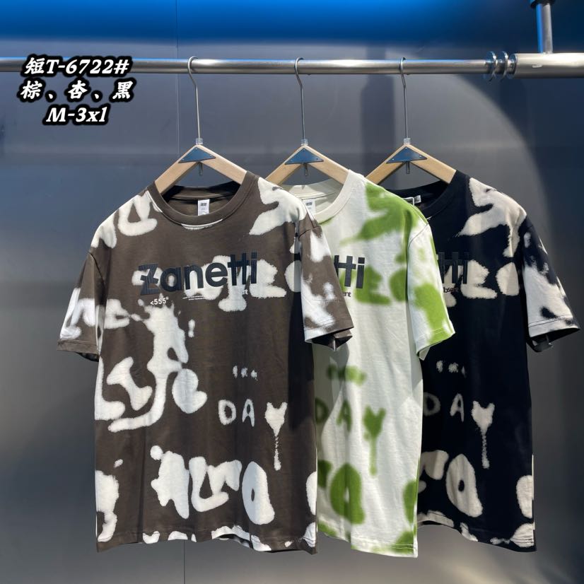 《黑色》小众设计时尚潮流短T-6722