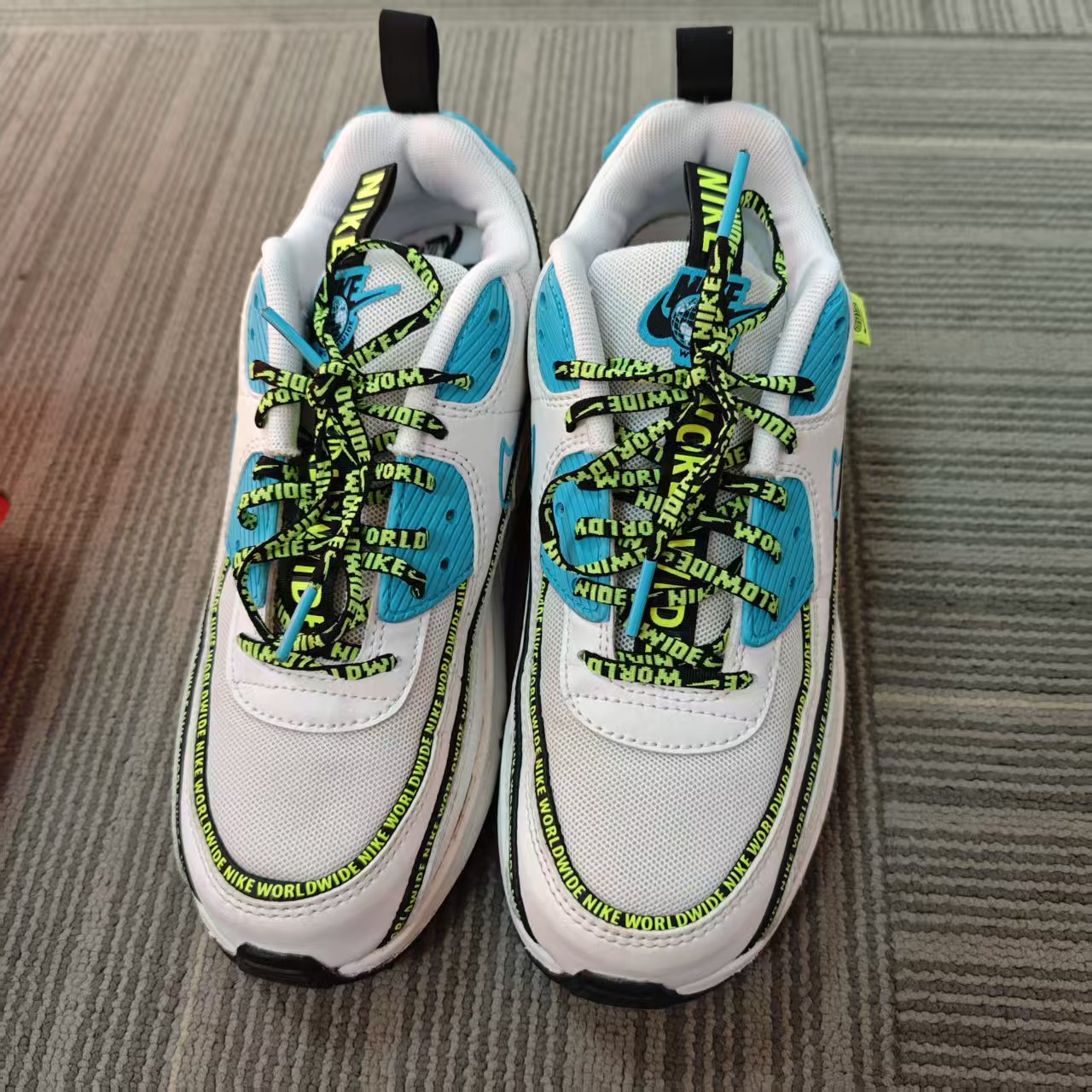 瑕疵慎拍 NIKE/耐克 Air Max 90(GS)休闲跑步鞋CV7665-100-38.5