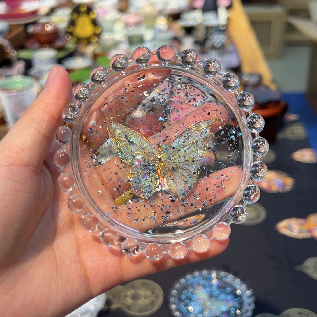 摆件高硼硅玻璃杯垫壶承