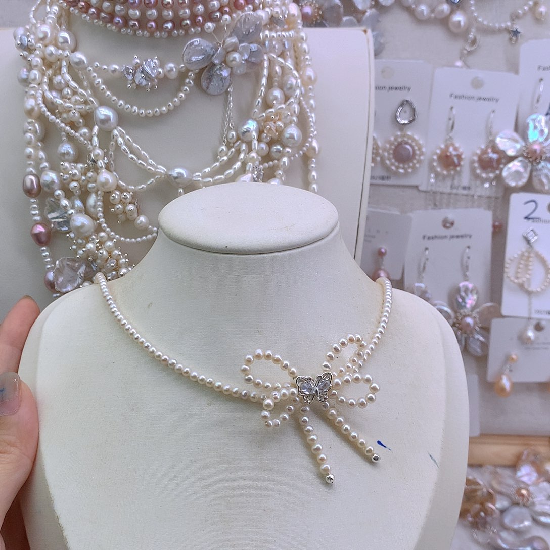 未镶嵌淡水珍珠耳环