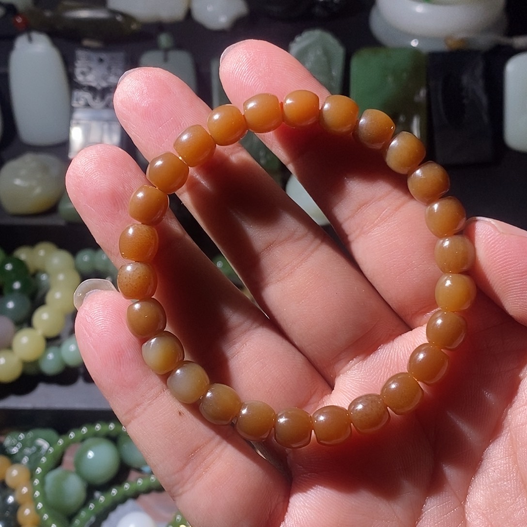和田玉未镶嵌手串