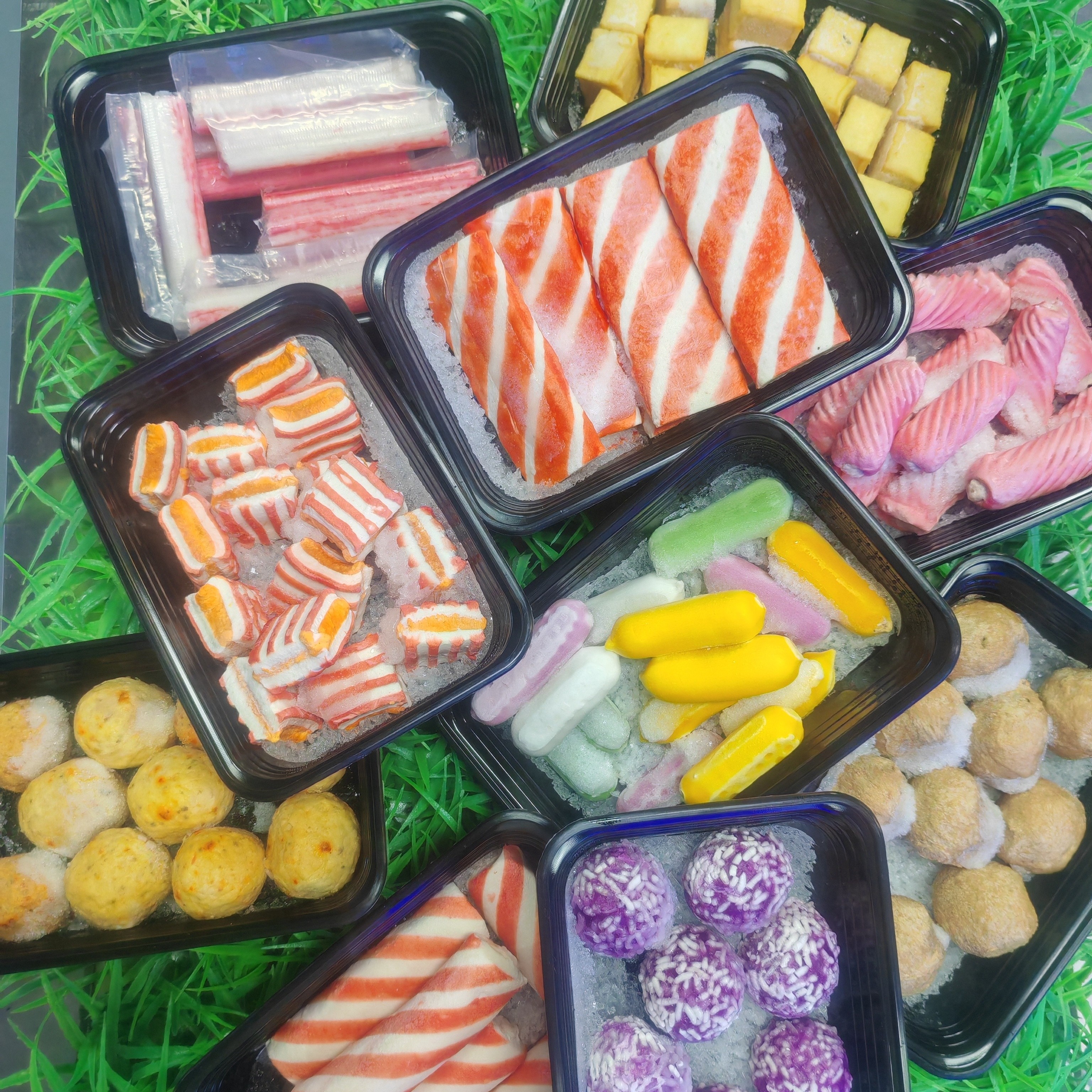 火锅丸子组合共10盒每盒200g