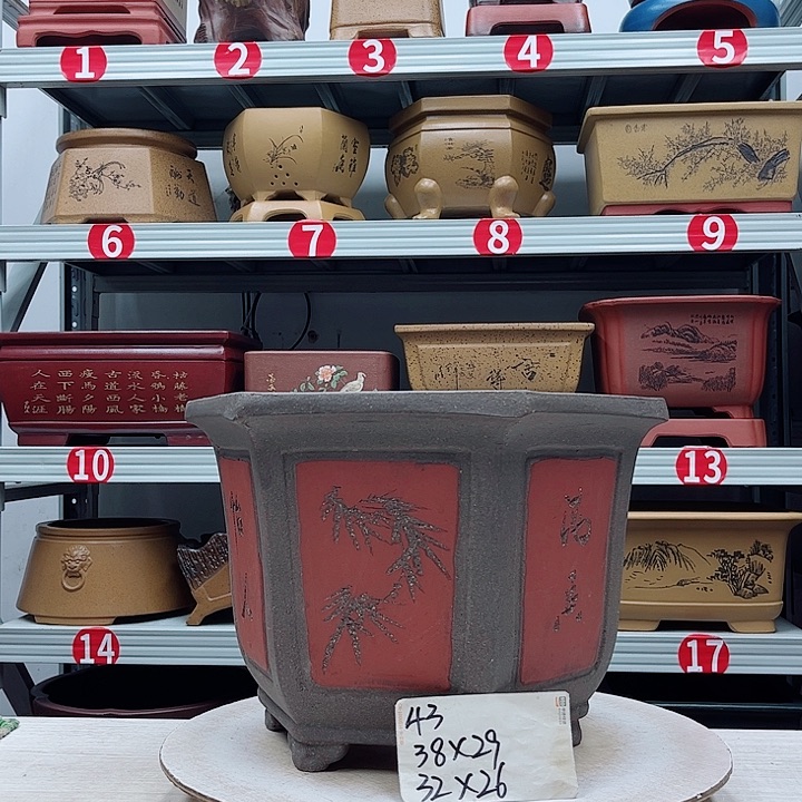 紫砂花盆紫砂花盆