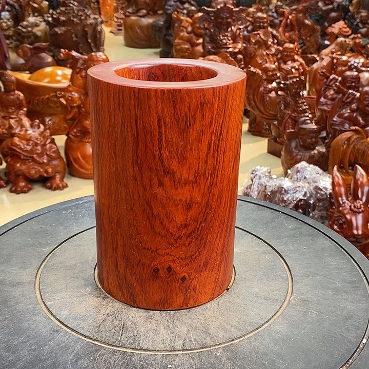 大果紫檀（缅甸花梨）缅甸花梨木笔筒