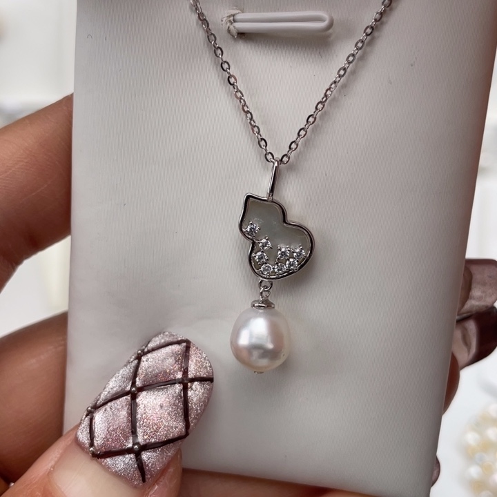 海水珍珠颈饰银S925镶嵌