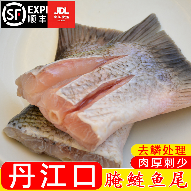 丹江口【鲢鱼尾】湖北胖头鱼尾巴新鲜现杀大头鱼尾巴商用速冻水产