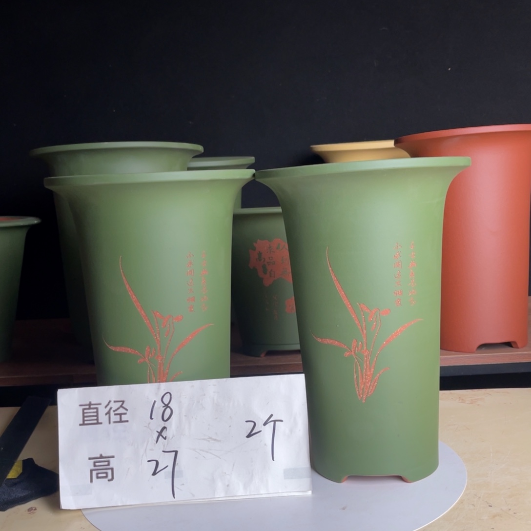 宜兴原矿紫砂花盆