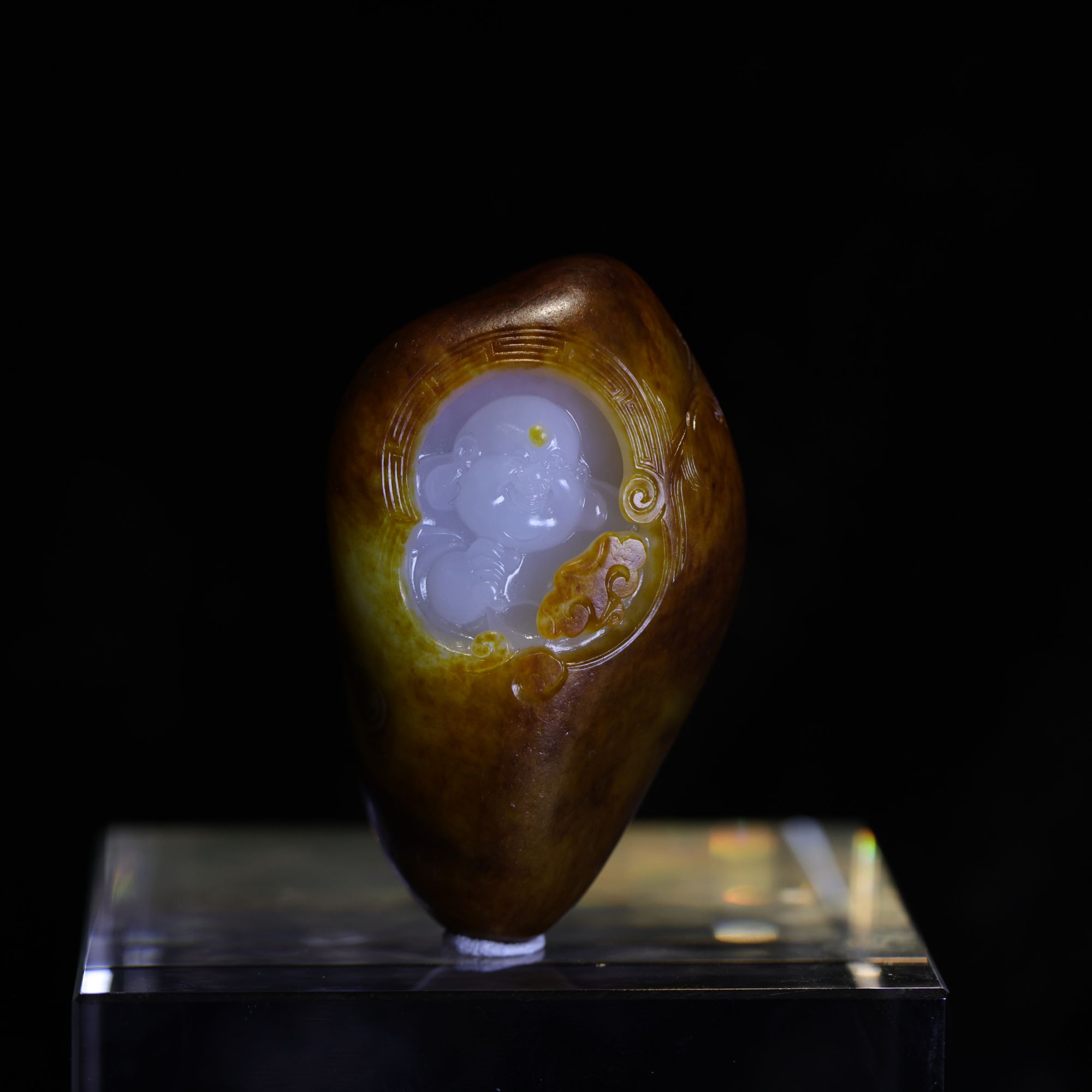 【新疆马爷珠宝】子料佛公把件