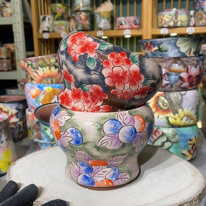 红陶景德镇艺术手绘作品