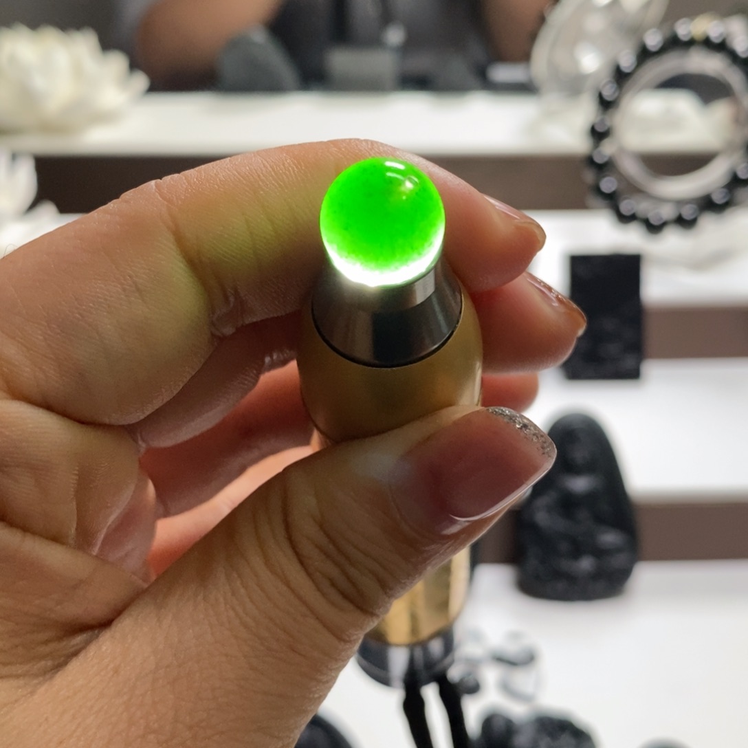 定制翡翠未镶嵌单珠天然a货墨翠