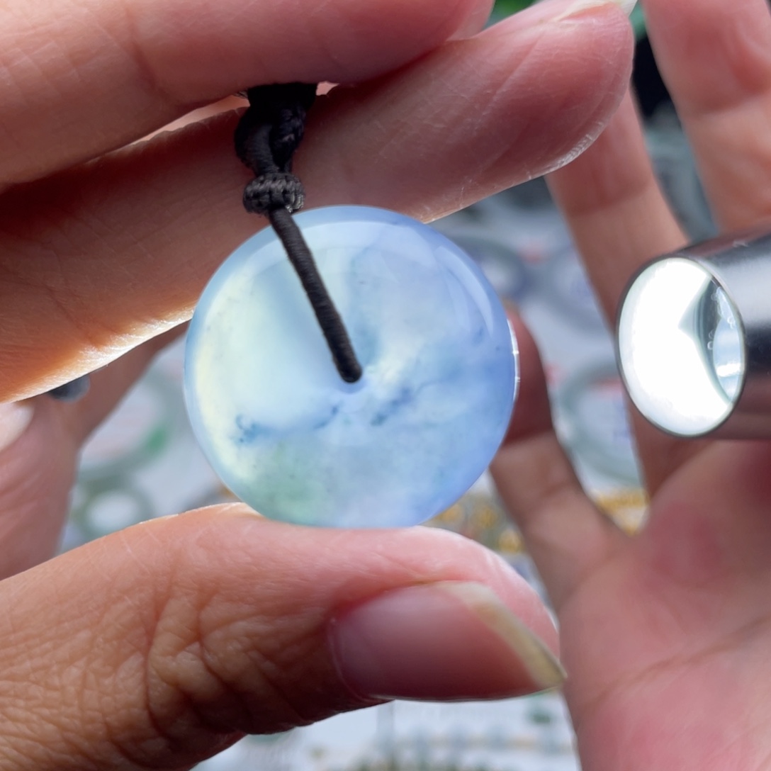 翡翠18K金镶嵌手链