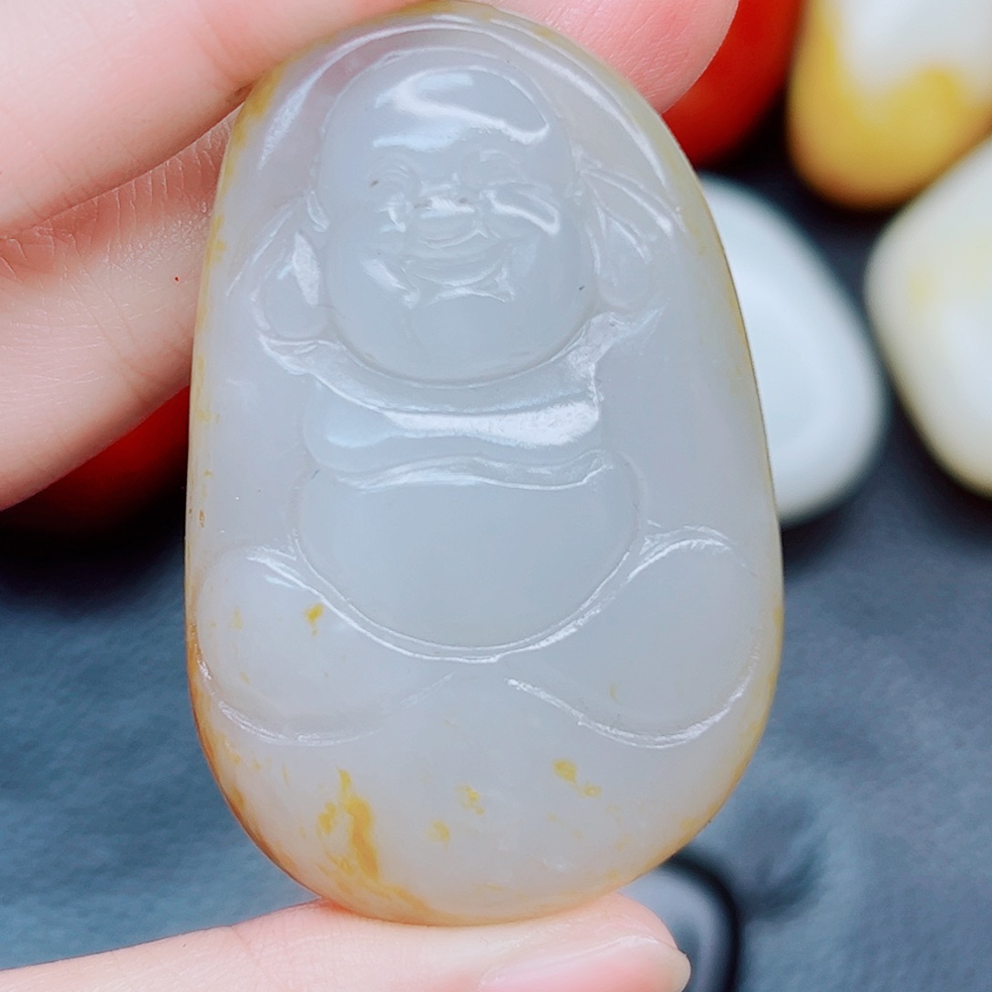 和田玉未镶嵌挂件