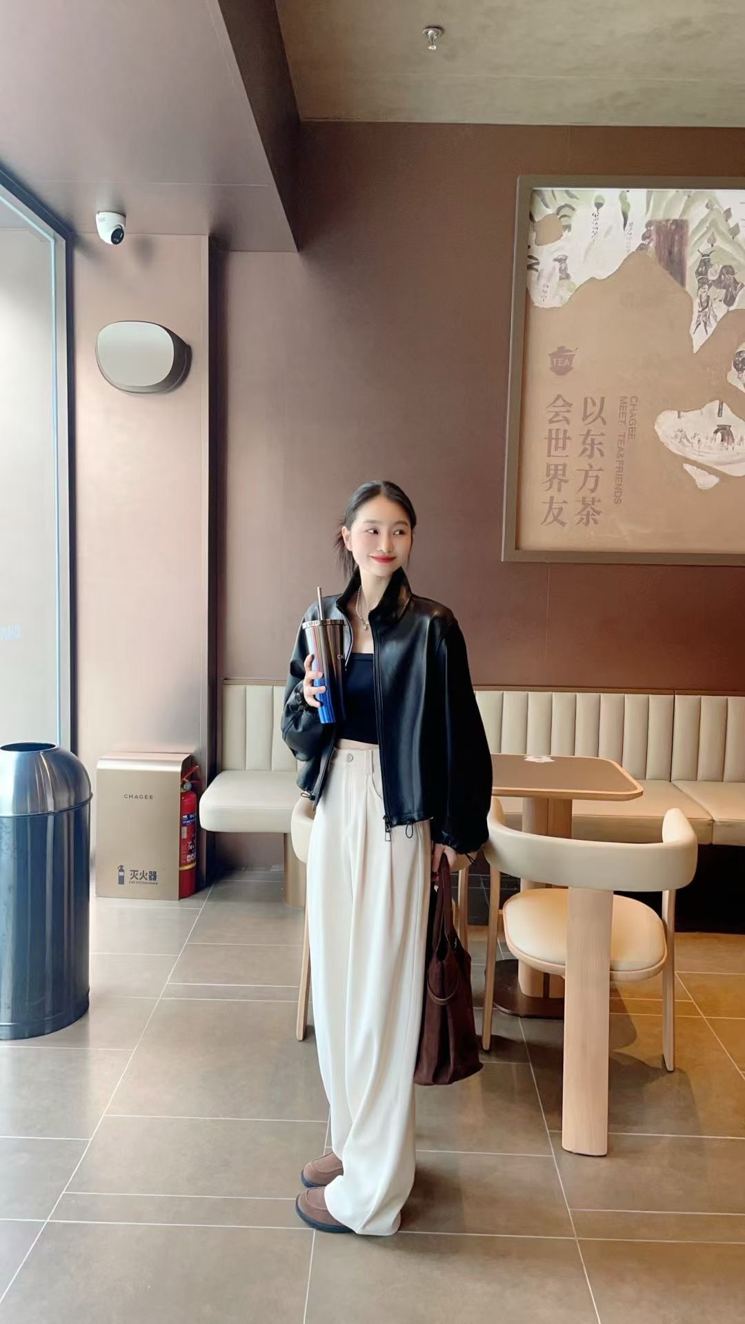 俪妍【LIVELY.YAN】18052条绒休闲直筒裤宽松百搭阔腿裤