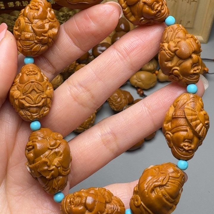 橄榄核手串/手链八方财神