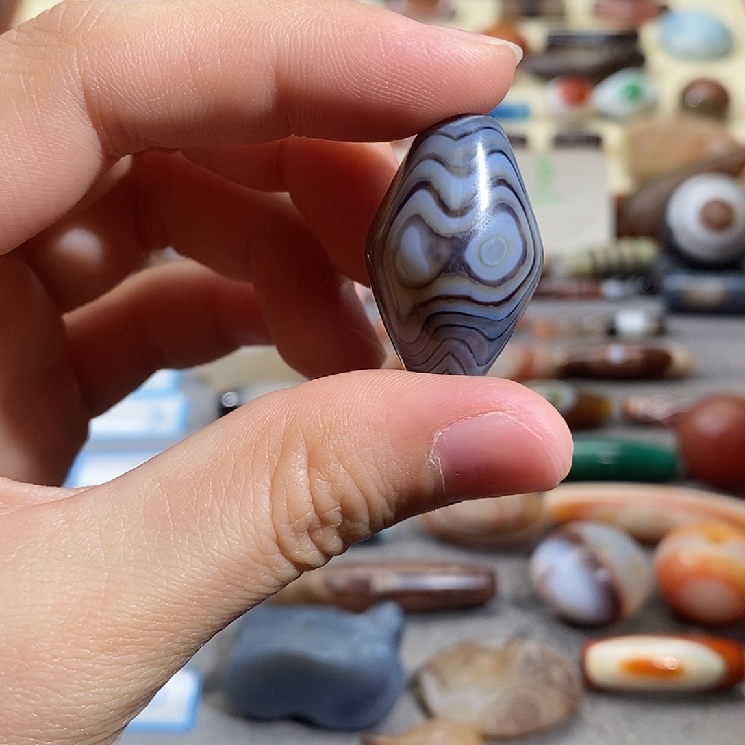 熊***重玛瑙/玉髓合金颈饰