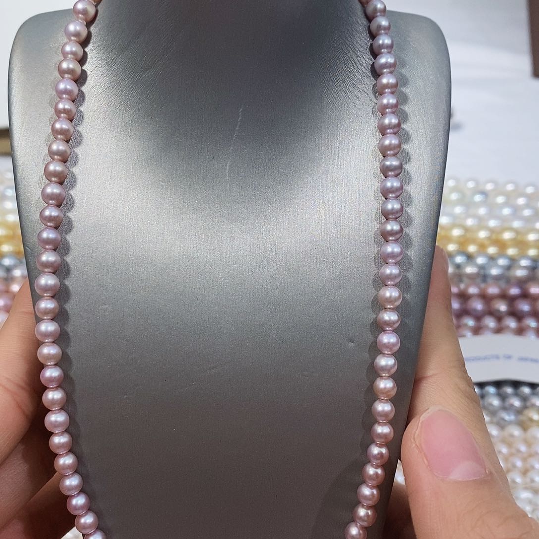 淡水珍珠特价项链不退不换银S925镶嵌