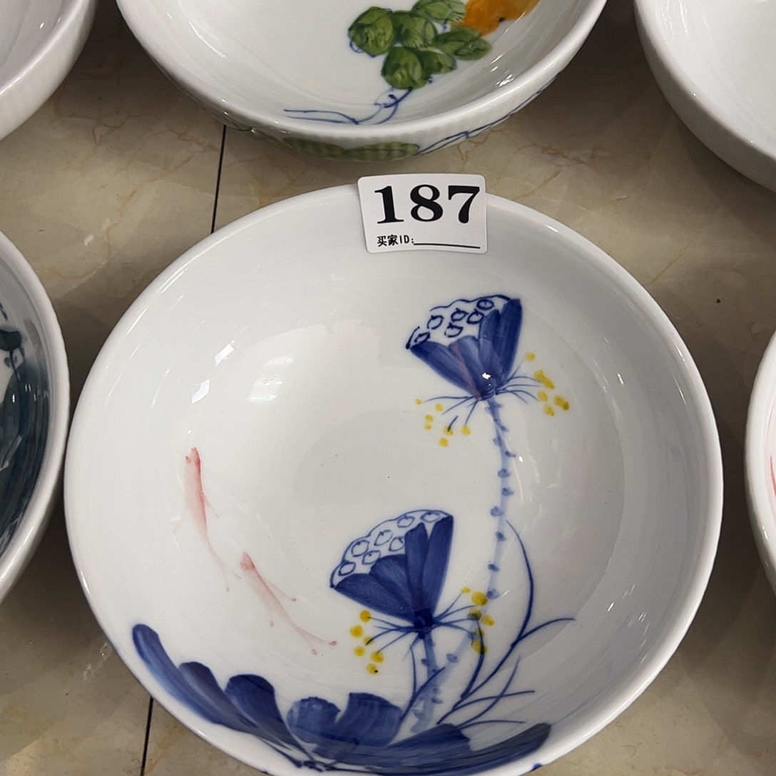 瓷片景德镇陶瓷手工手绘制作