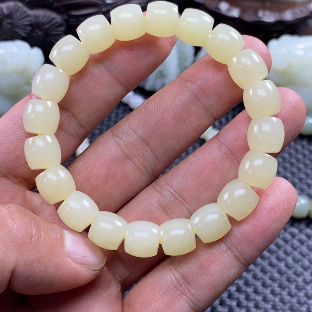 和田玉未镶嵌手链