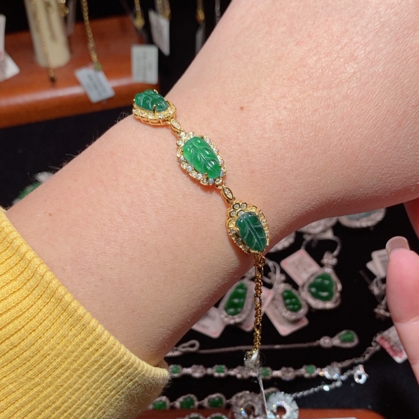 【闪购商品】翡翠颈饰银S925镶嵌21342