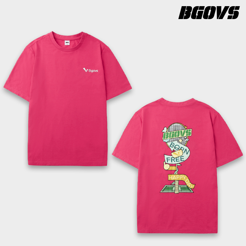 2025韩国夏季新品BGOVS羽毛球服网球男女速干吸汗暴汗科技T恤短袖