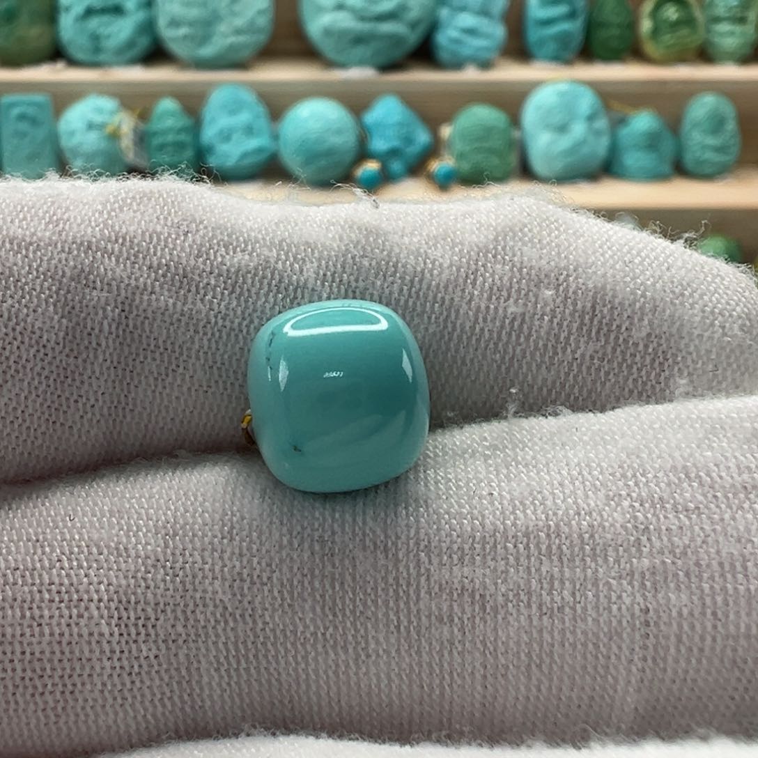 未镶嵌绿松石老型珠 10.4x9.5mm