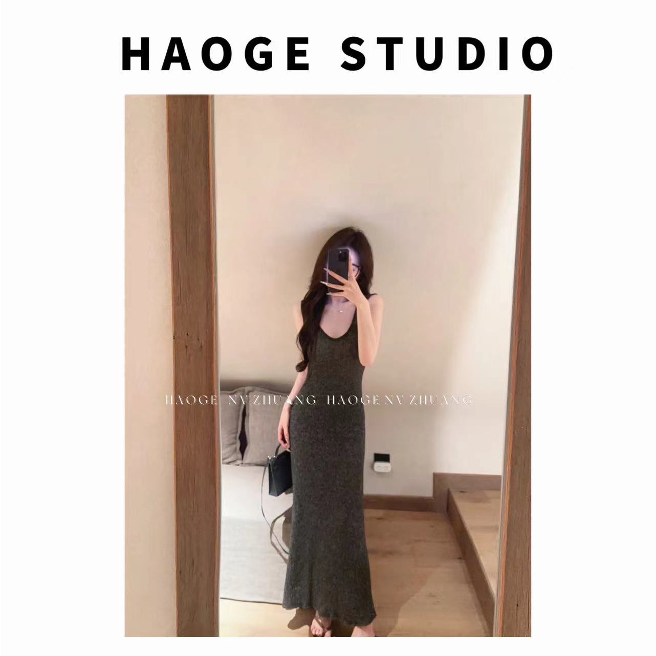 婉儿●克里特夏日HGX5LYQ2585A连衣裙预显瘦时尚气质修身设计